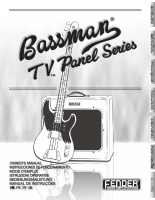 Fender Bassman-TV - Owners Manual